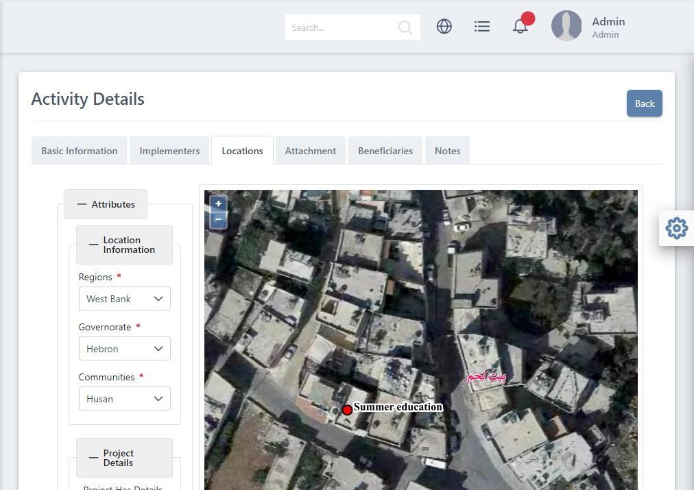 Aid Information Management System (AIMS) — platform screenshot