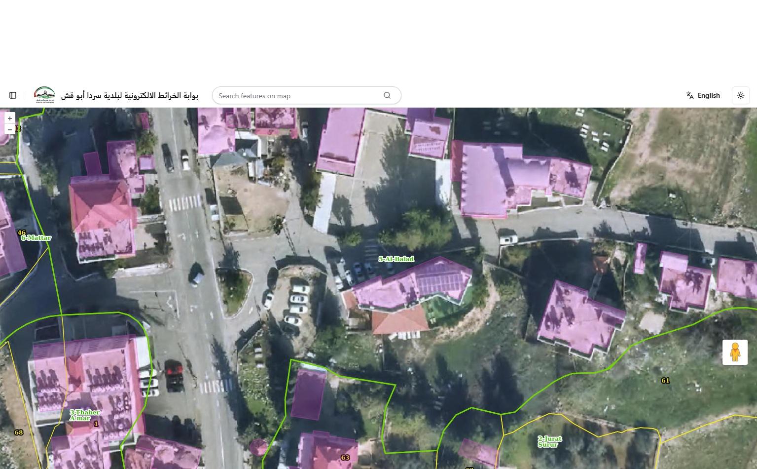 Surda-Abu Qash Municipal GIS System — platform screenshot