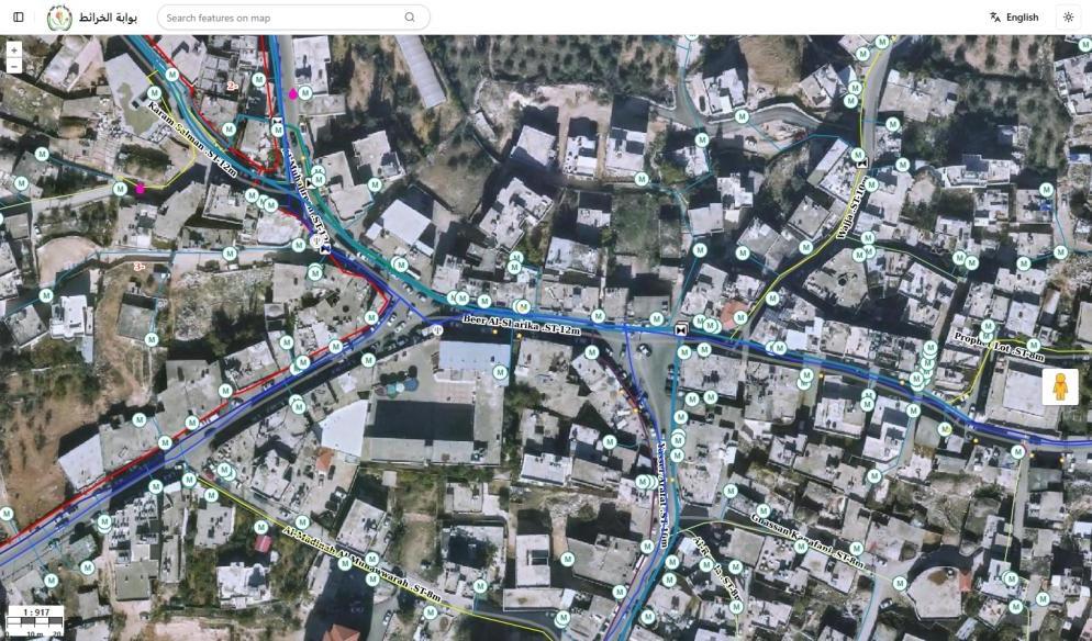 Bani Naim Municipal GIS System — platform screenshot