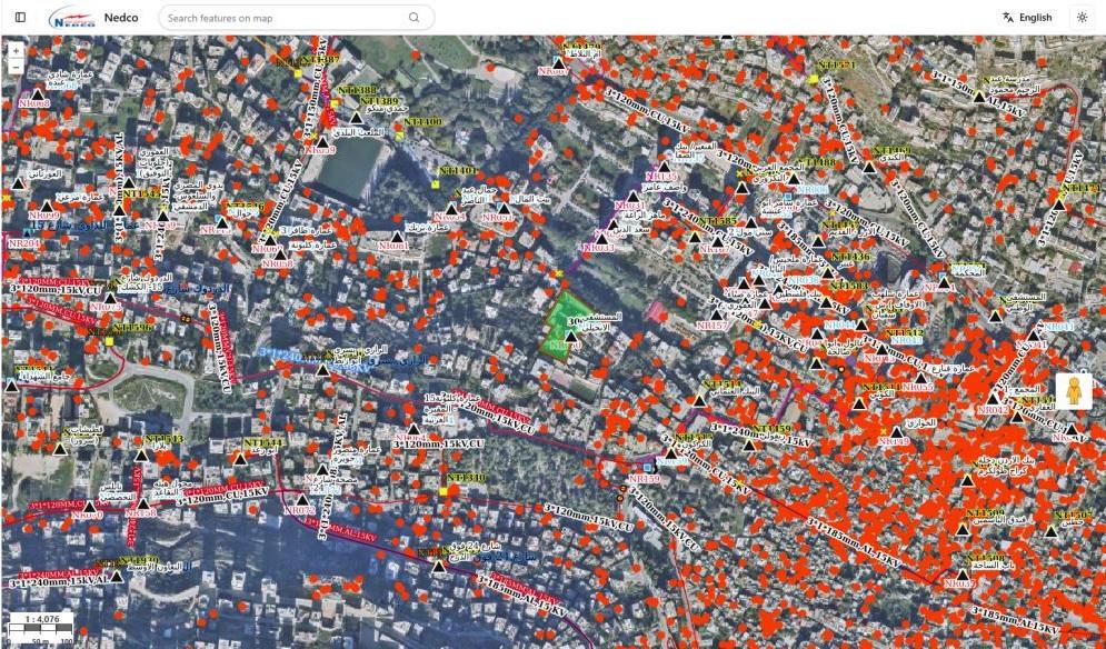 NEDCO Electricity Network GIS — platform screenshot